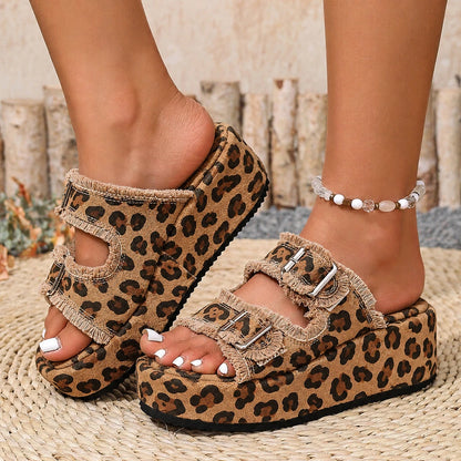 Zolara Platform Slide Sandals — Brown (match anchor 5)