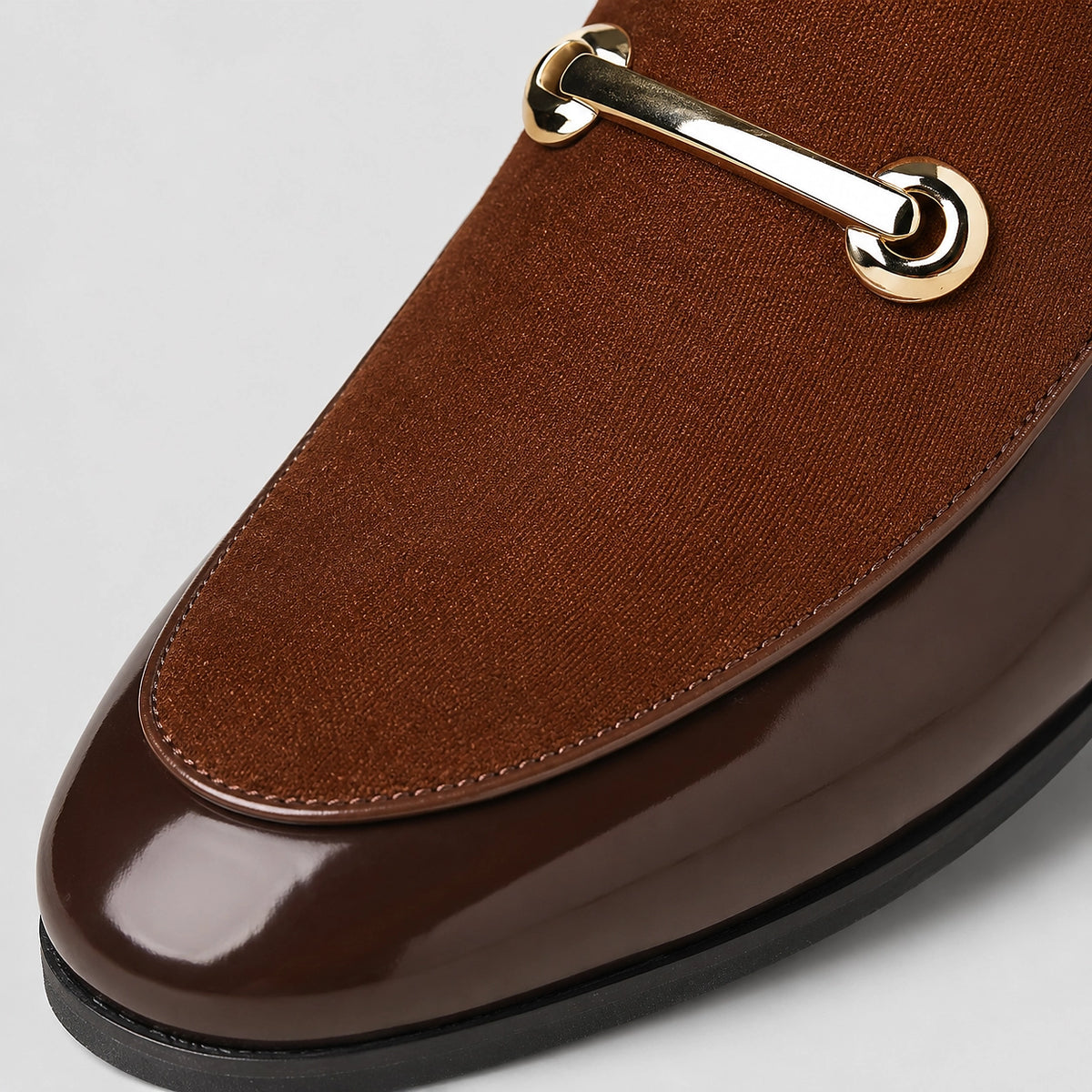 Dalcourt Leather Horsebit Loafers — Brown (mens shoe zoom)