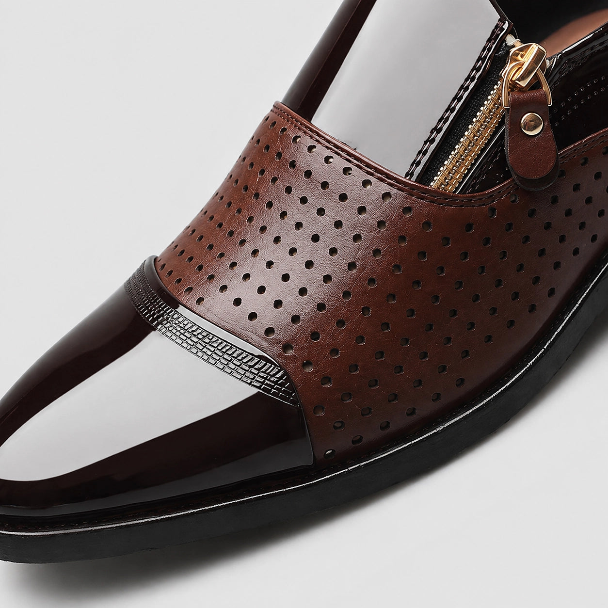Halven Leather Slip-On Loafers — Brown (mens shoe zoom)