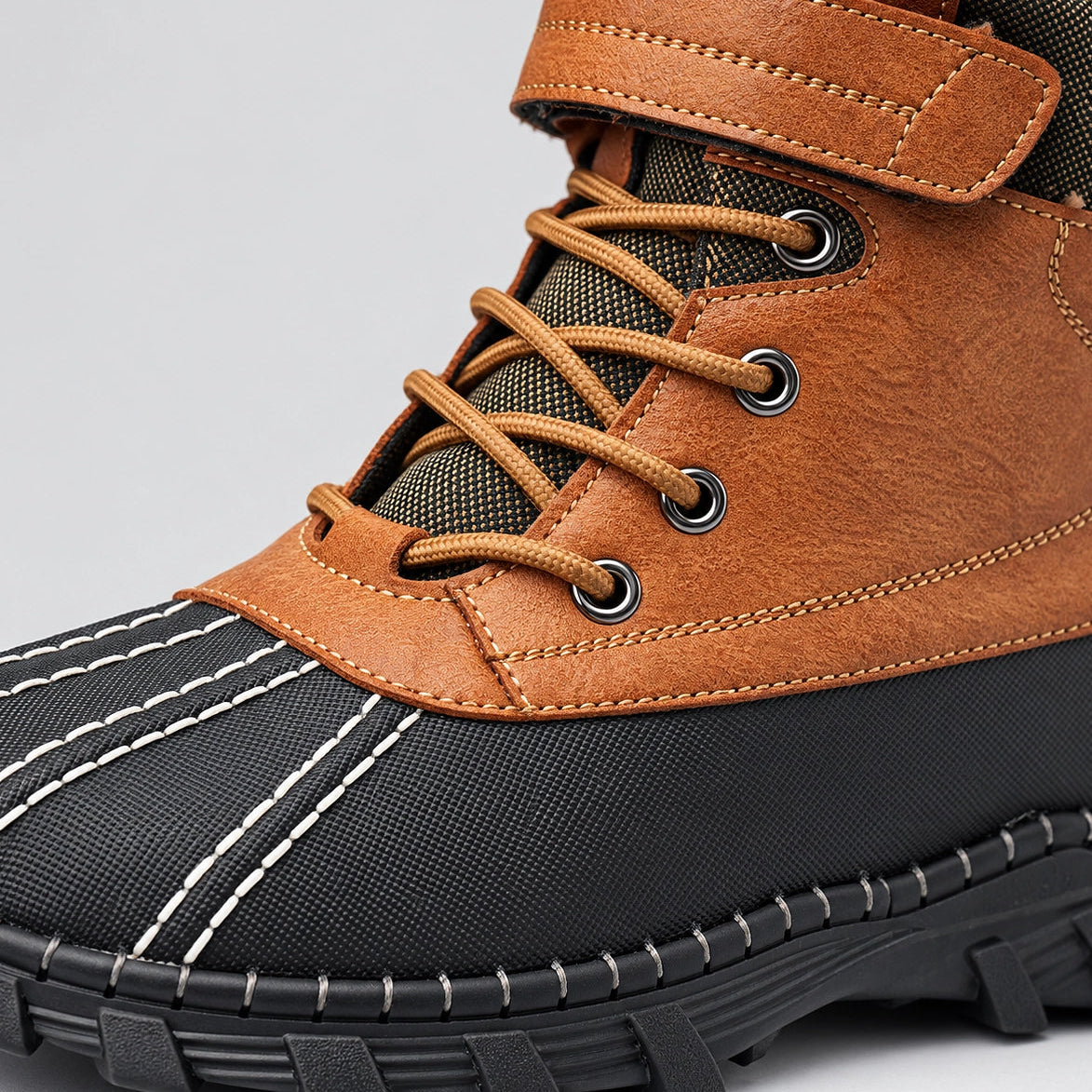 Broden Leather Duck Boots — Brown (mens shoe zoom)