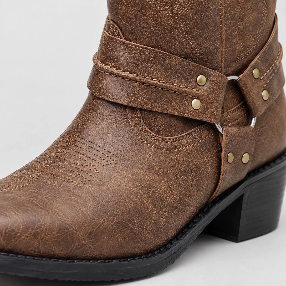 Durango Leather Western Boots — Brown (mens shoe zoom)