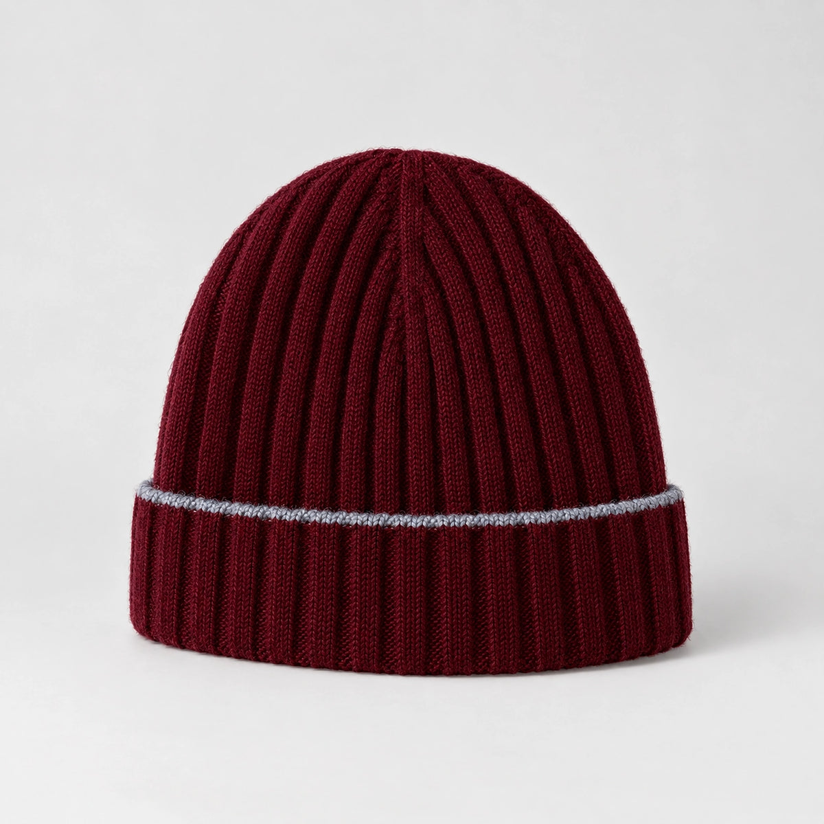 Dalton Wool Beanie — Burgundy (headwear solo front)