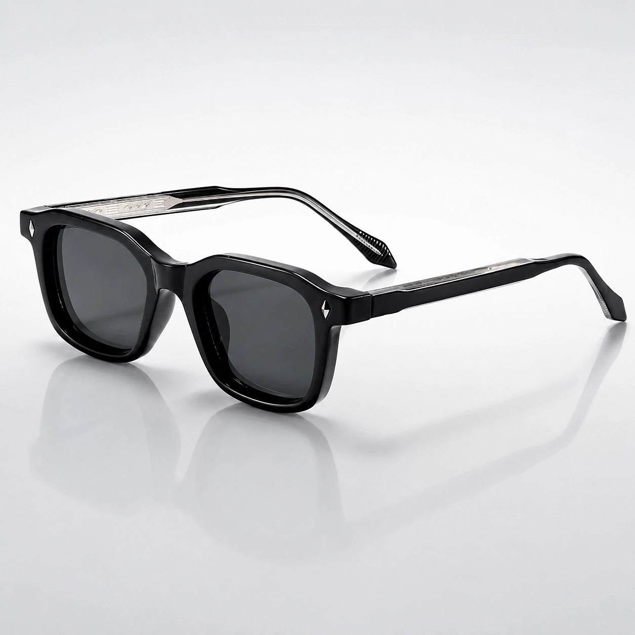 Delvano Corso Sunglasses — C01 Black (sunglasses hero)
