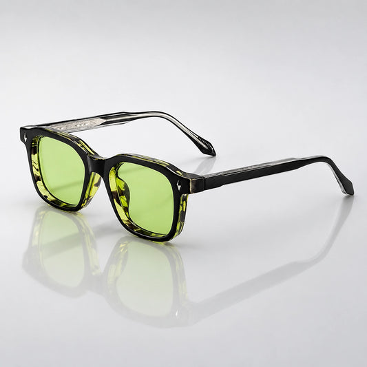 Delvano Corso Sunglasses — C02 Green (sunglasses hero)