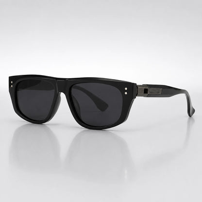 Halcor Brava Sunglasses — C1 Black Frame Black Gray (sunglasses hero)