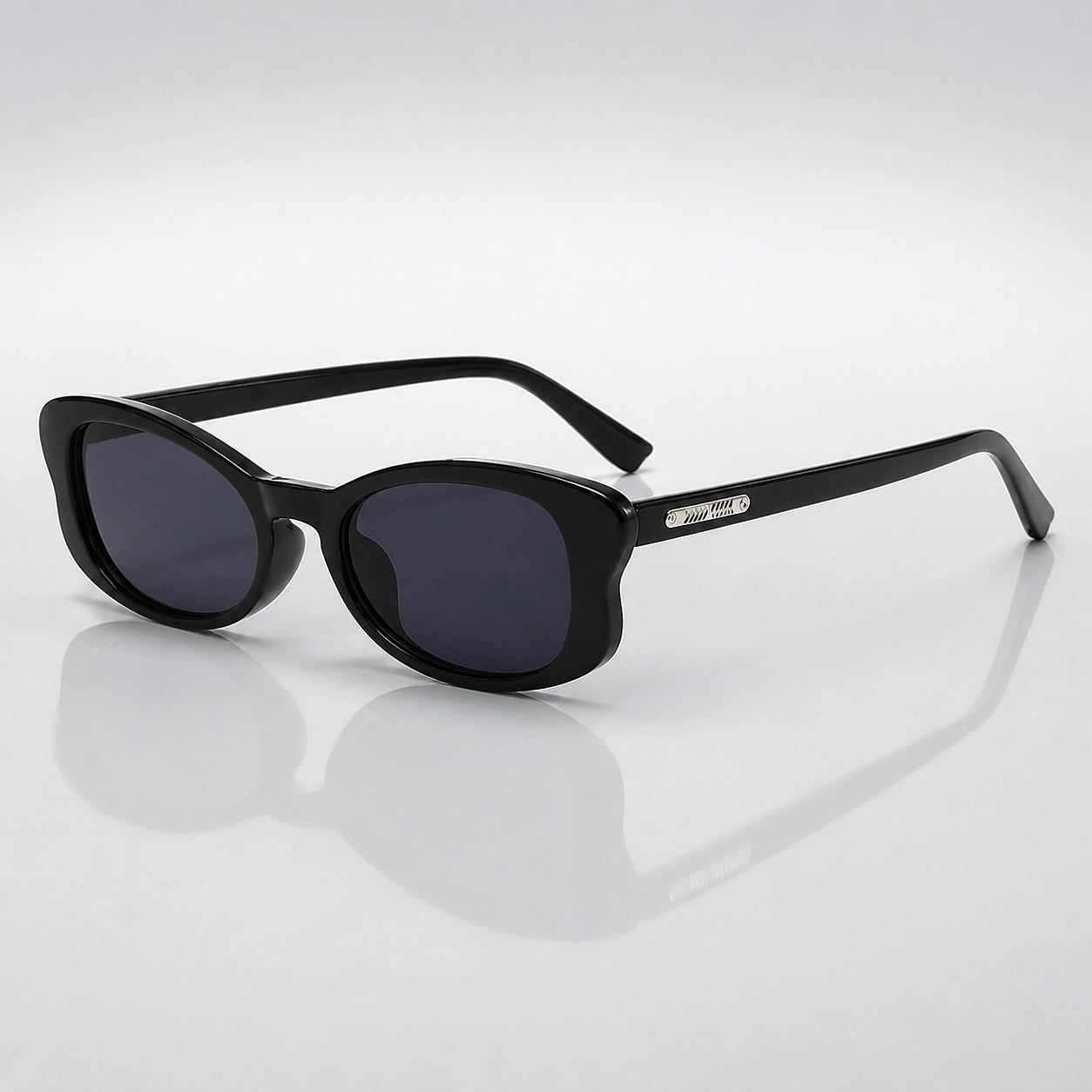 Pelora Rivena Sunglasses — C1黑框黑灰片 (sunglasses hero)