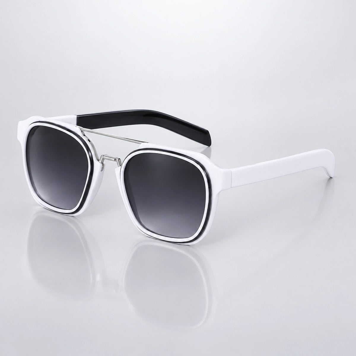Drava Corso Sunglasses — C2 Bright Black And White (sunglasses hero)