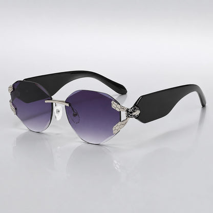 Calyx Serrano Sunglasses — C2 Silver Frame Gradient Gray Film (sunglasses hero)