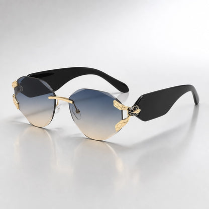 Calyx Serrano Sunglasses — C4 Gold Frame Blue Tea Tablets (sunglasses hero)