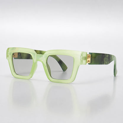 Darven Maleo Sunglasses — C4 Light Green Frame Light Gray (sunglasses hero)