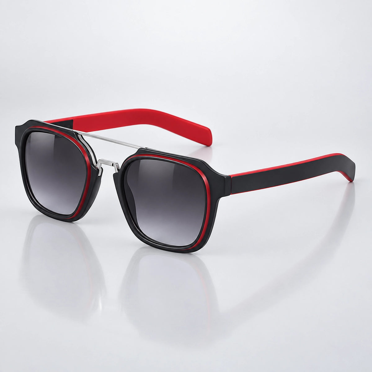 Drava Corso Sunglasses — C4 Matte Black Red (sunglasses hero)
