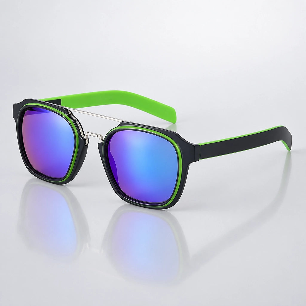 Drava Corso Sunglasses — C5 Matte Black Green (sunglasses hero)