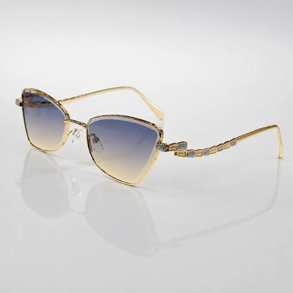 Quelsa Cat-Eye Sunglasses — C6蓝黄 (sunglasses hero)