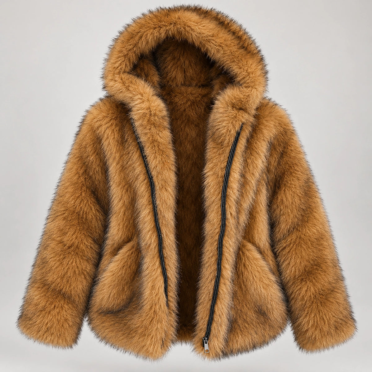 Avelsienne Hooded Jacket — Camel (apparel solo)