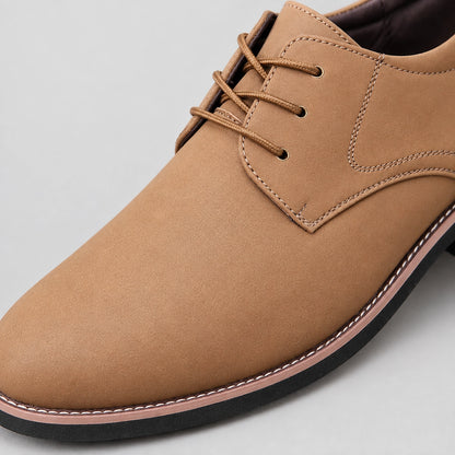 Halkirk Leather Derby Oxfords — Camel (mens shoe zoom)