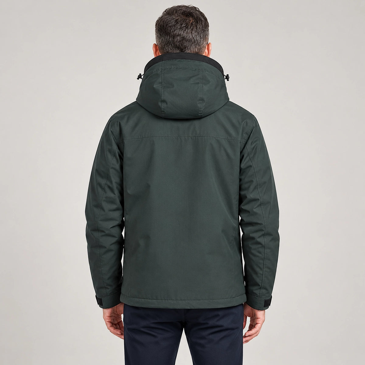 Draven Fleece Lined Jacket — Charcoal (apparel back)