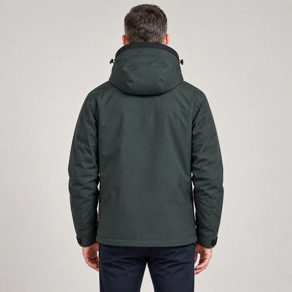 Draven Fleece Lined Jacket — Charcoal (apparel back)