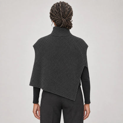 Broden Wool Blend Sweater — Charcoal (apparel back)