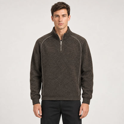 Dekoro Wool Blend Pullover — Charcoal (apparel front)