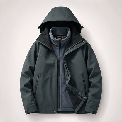 Draven Fleece Lined Jacket — Charcoal (apparel solo)