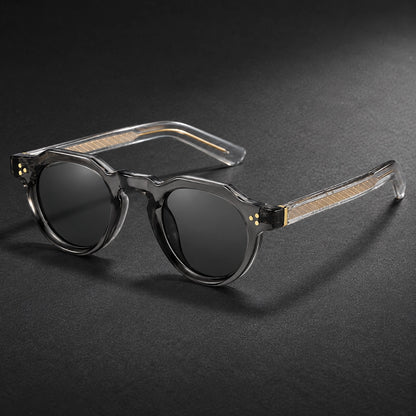 Delvano Capri Sunglasses — Clear-drey/black (sunglasses hero)