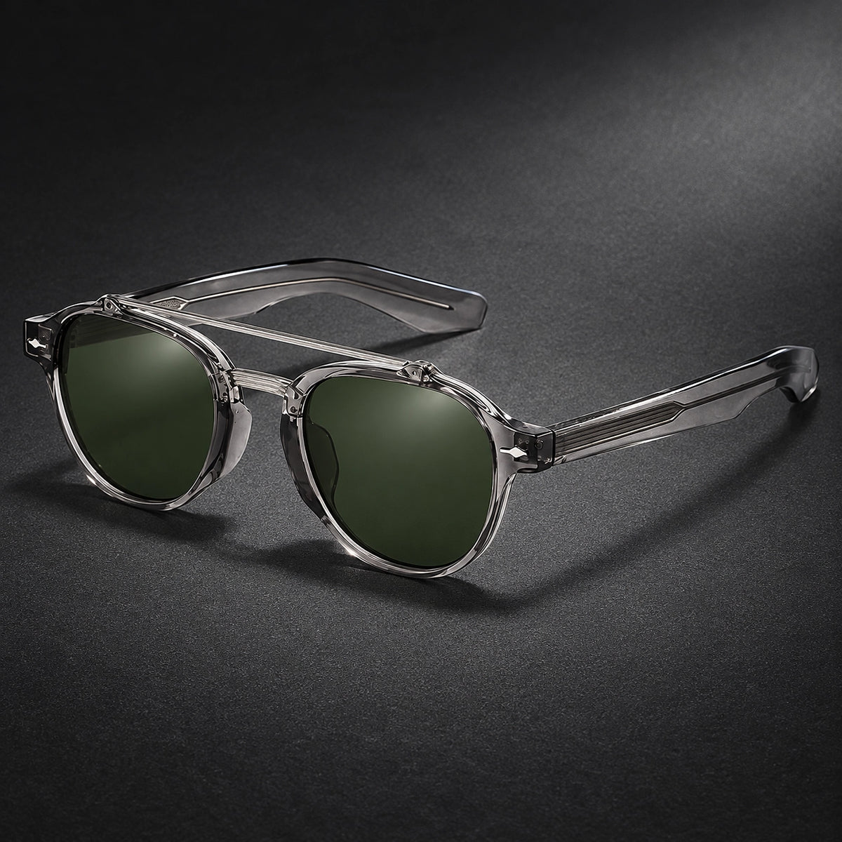 Dauro Phobyx Sunglasses — Clear-grey/green (sunglasses hero)