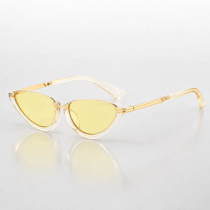 Dalvera Cat-Eye Sunglasses — Cream & Yellow (sunglasses hero)