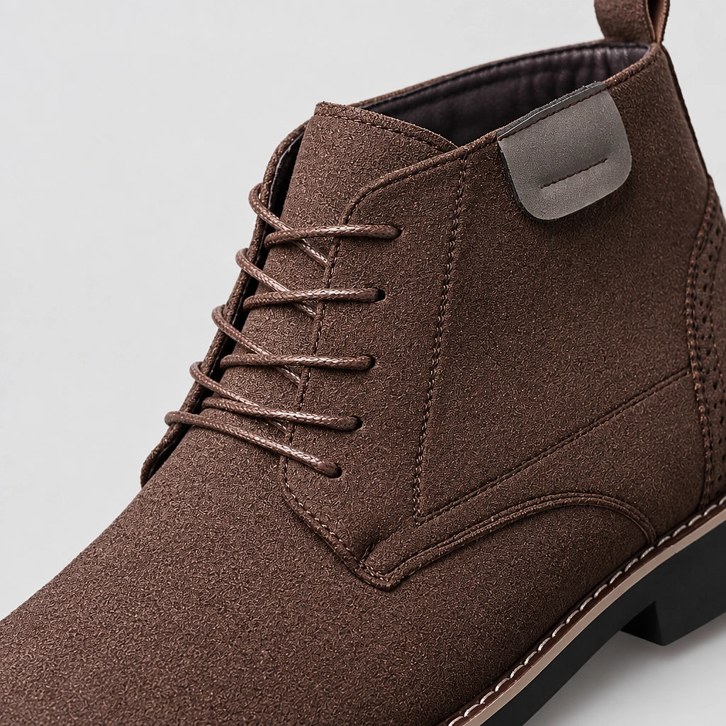 Halcourt Chukka Boots — Dark Brown (mens shoe zoom)