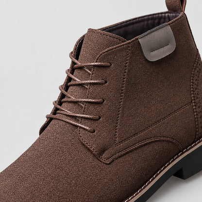Halcourt Chukka Boots — Dark Brown (mens shoe zoom)