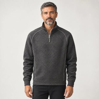 Dekoro Wool Blend Pullover — Dark Gray (apparel front)