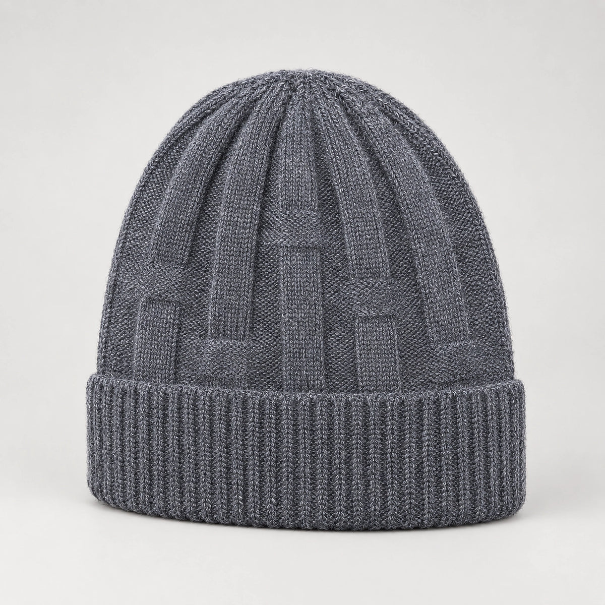 Drummond Wool Beanie — Dark Gray (headwear solo front)