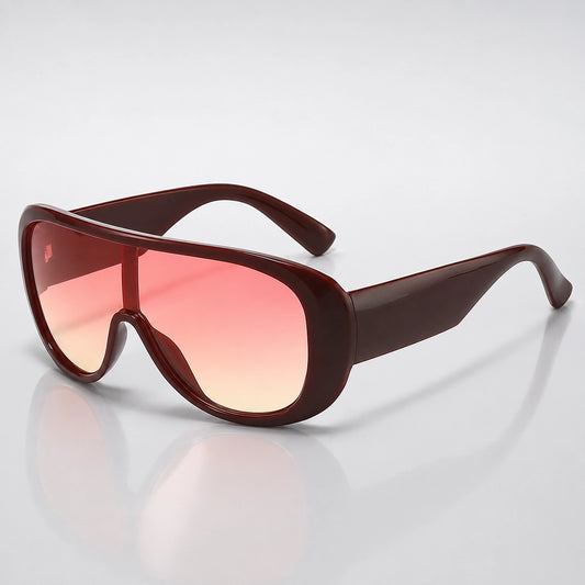 Quelto Riviera Sunglasses — Date Red Frame Double Powder Tablets (sunglasses hero)