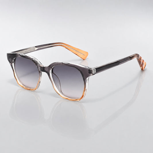 Quelva Mavio Sunglasses — Gradient Purple Tea Frame Gray Piece C2 (sunglasses hero)