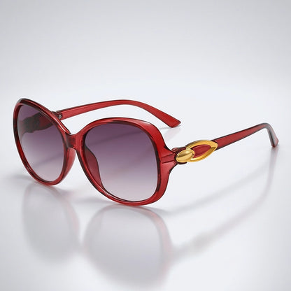 Floreau Solene Sunglasses — Gradient Red Frame And Gradient Purple Gray Film (sunglasses hero)