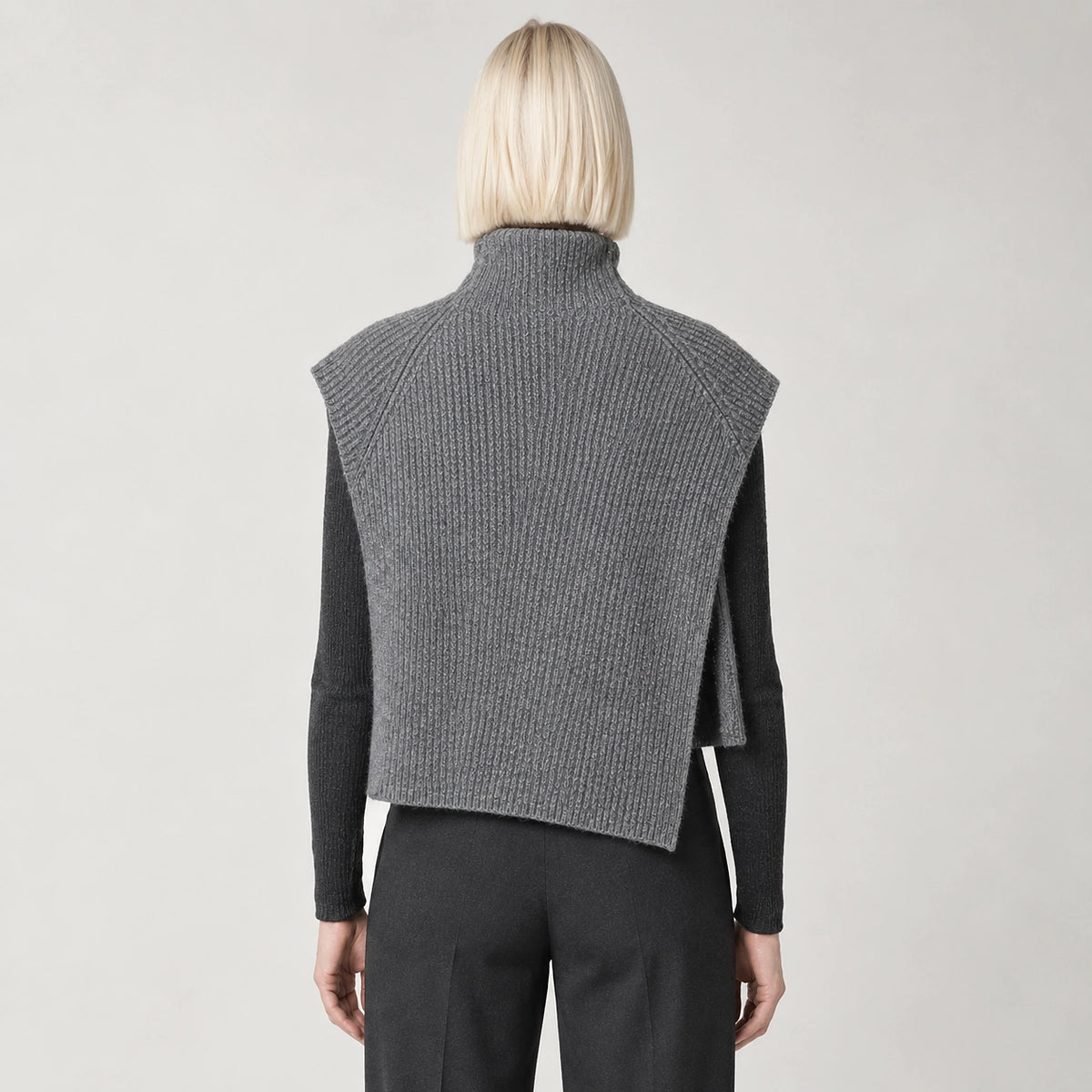 Broden Wool Blend Sweater — Gray (apparel back)