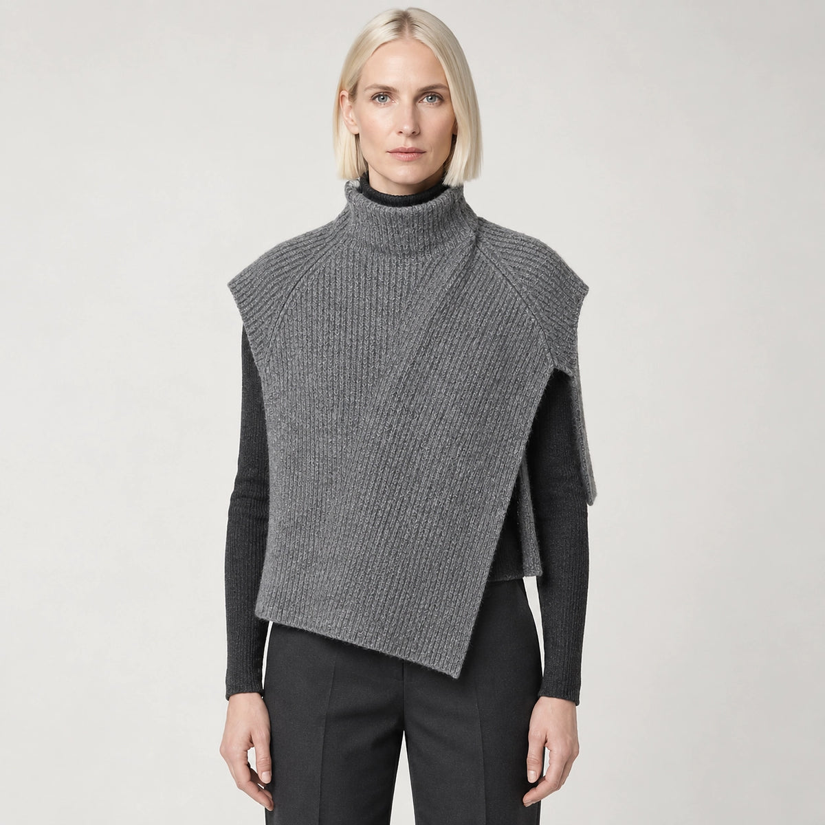 Broden Wool Blend Sweater — Gray (apparel front)
