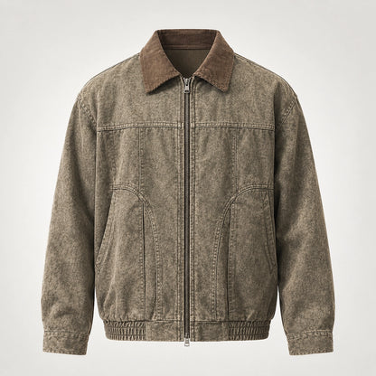 Drexel Cotton Washed Jacket — Gray Khaki (apparel solo)