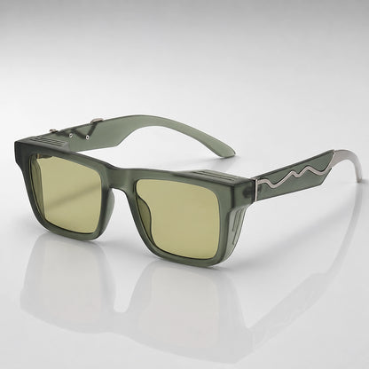 Halvon Ridgeway Sunglasses — Green Frame Green Film (sunglasses hero)