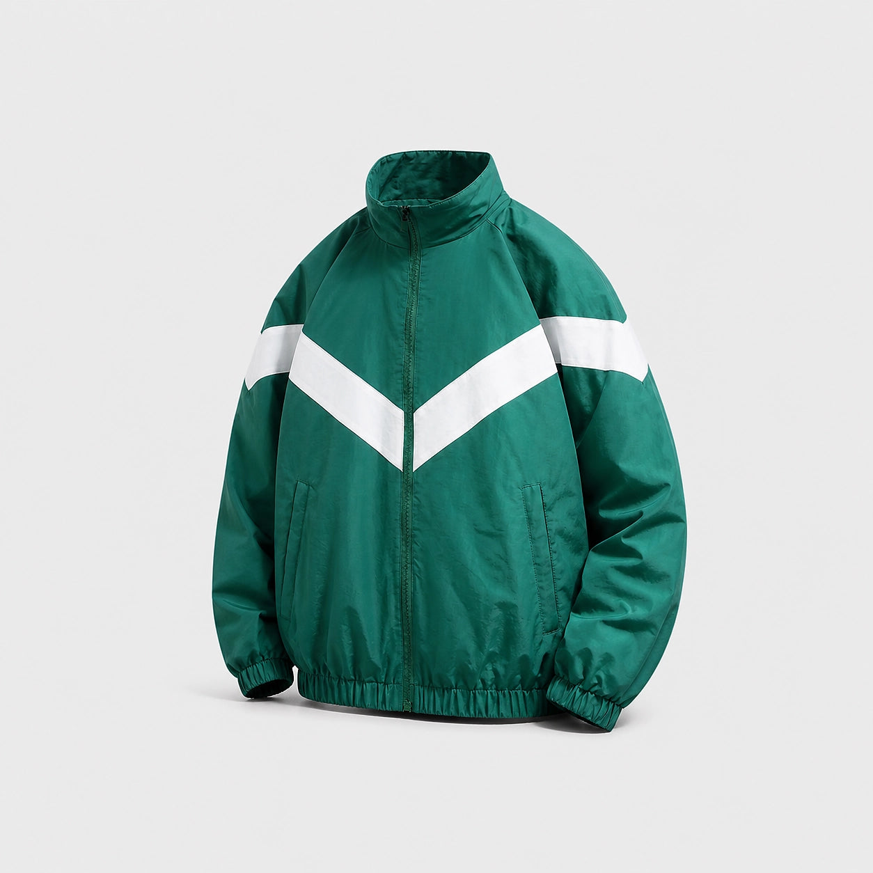 Dalton Colorblock Windbreaker Jacket — Green (studio solo)