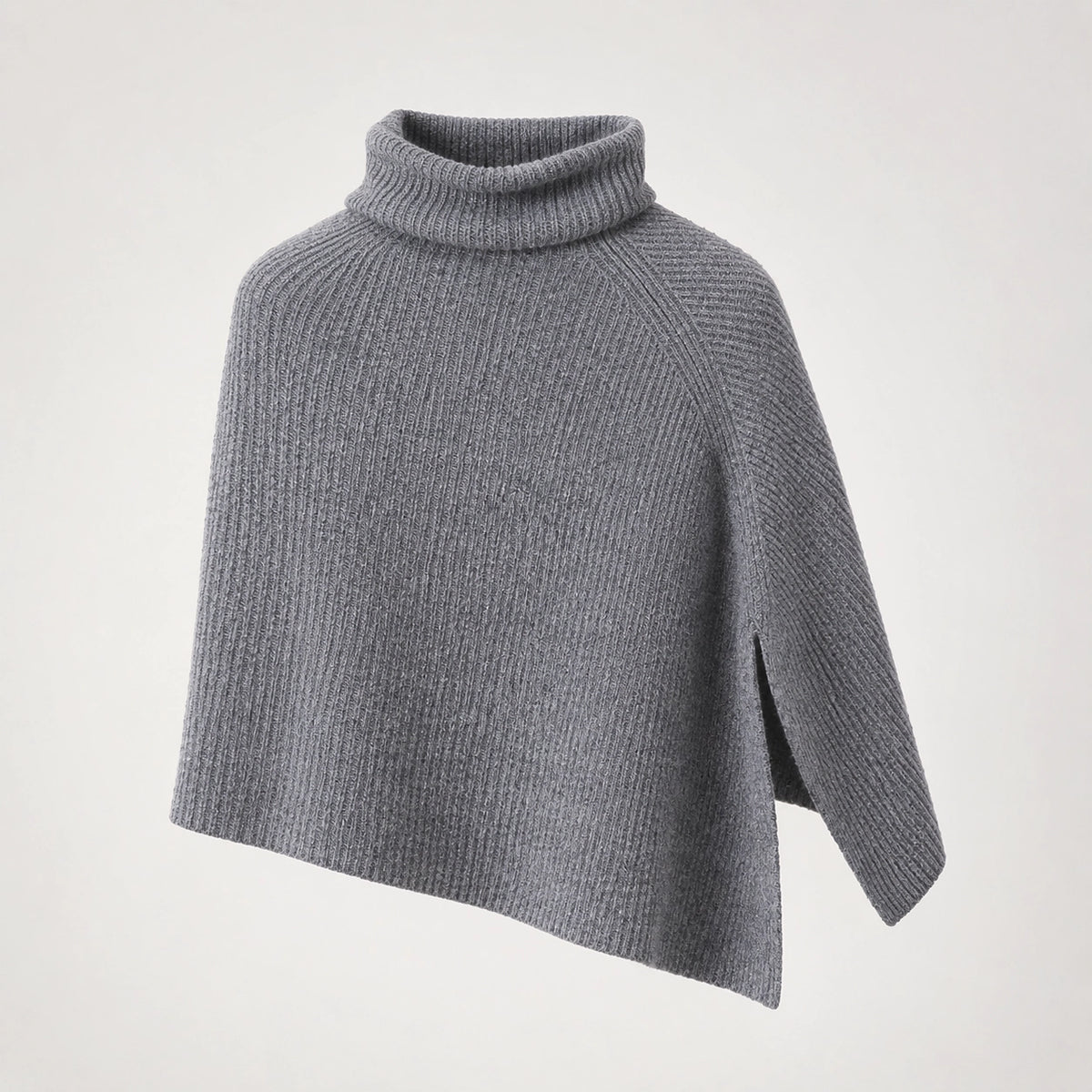Hobart Wool Poncho — High-end Gray (apparel solo)