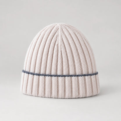 Dalton Wool Beanie — Ivory (headwear solo front)