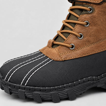 Broden Leather Duck Boots — Khaki (mens shoe zoom)