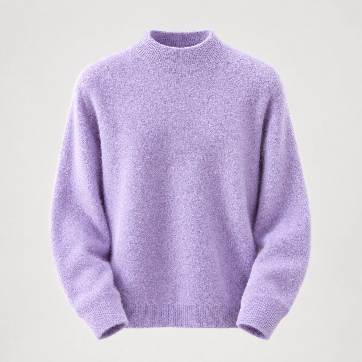 Halvern Cashmere Crewneck Sweater — Lavender (apparel solo)