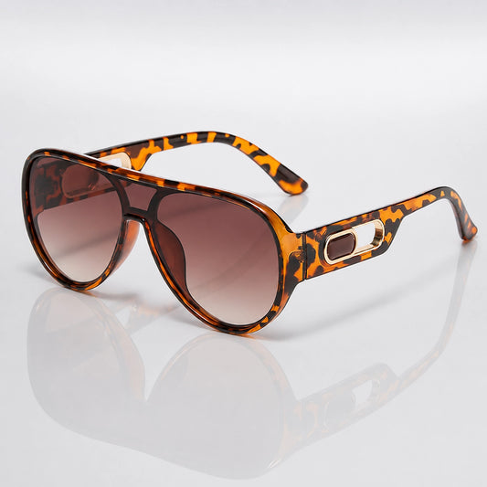 Quelra Toad Sunglasses — Leopard Print Frame Gradually Tea Slices C6 (sunglasses hero)