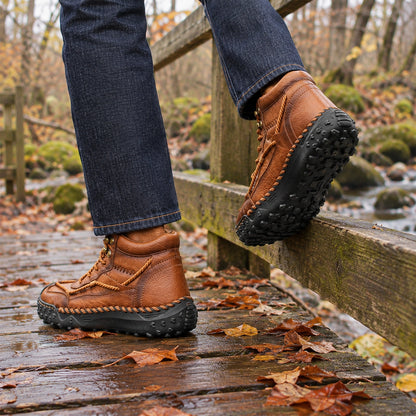 Dravell Leather High-Top Boots — Light Brown (footwear environment 3)