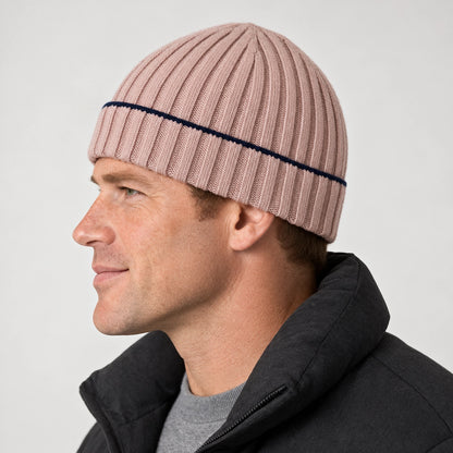 Dalton Wool Beanie — Light Brown (headwear model alt)