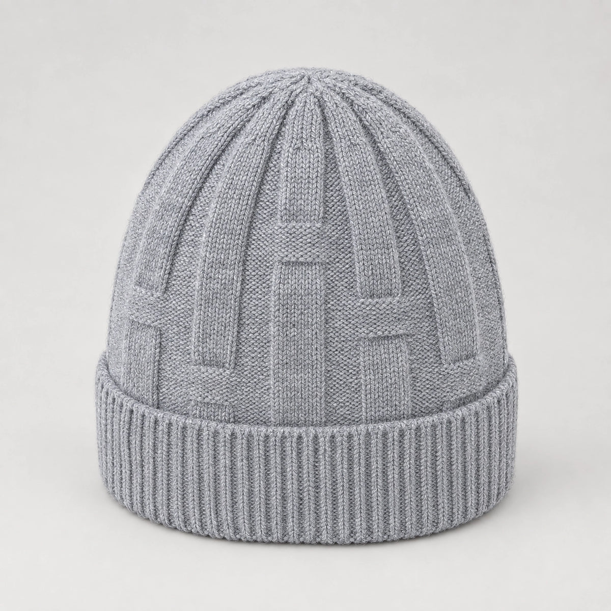 Drummond Wool Beanie — Light Gray (headwear solo alt)