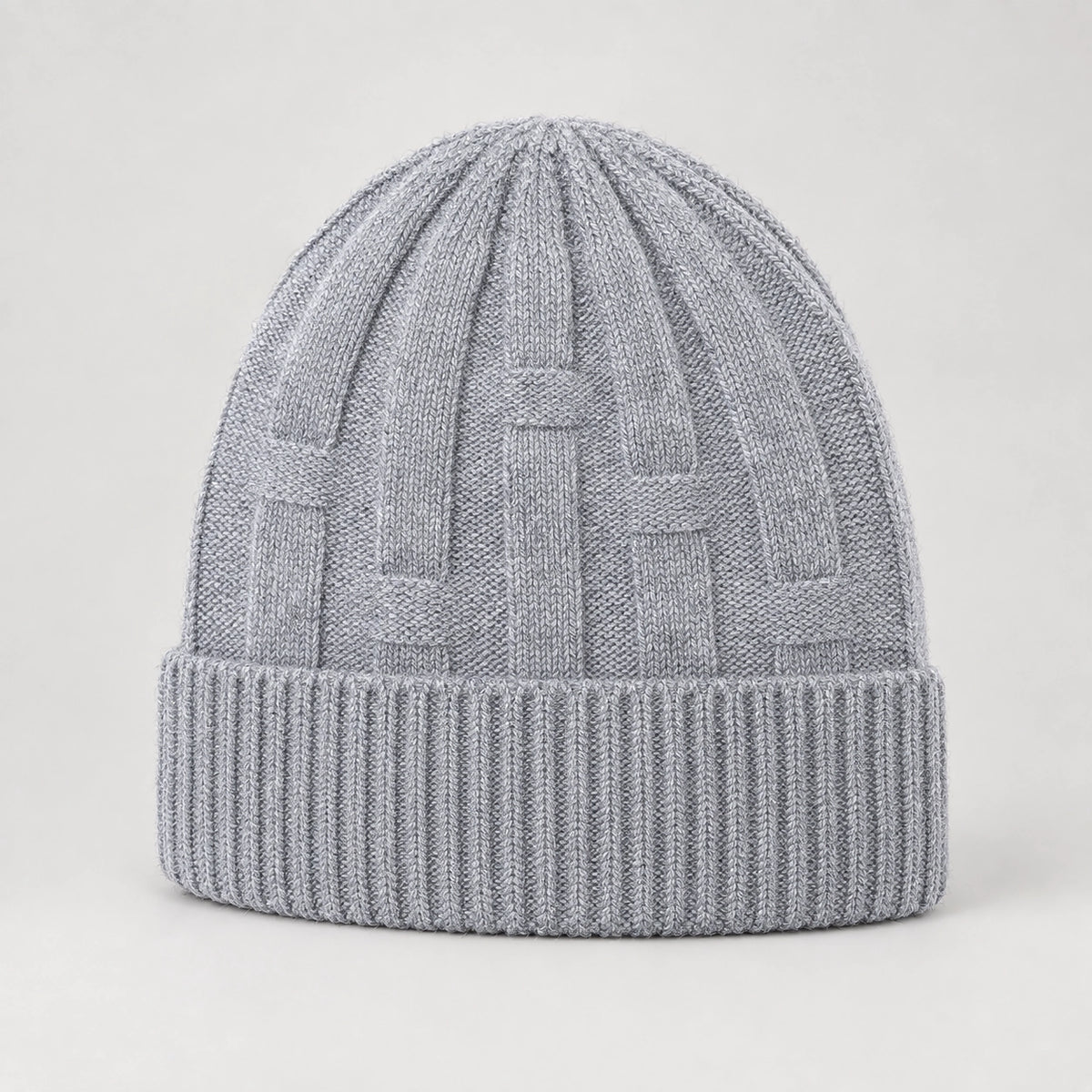 Drummond Wool Beanie — Light Gray (headwear solo front)