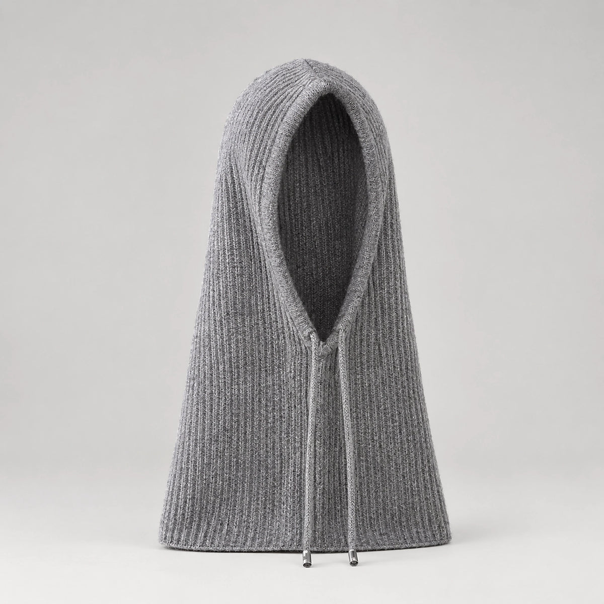 Brynn Wool Blend Balaclava Hood — Medium Gray (headwear solo front)