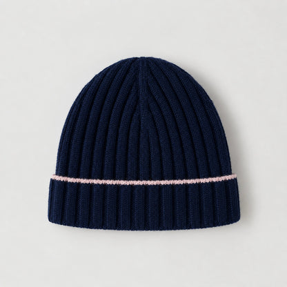 Dalton Wool Beanie — Navy Blue (headwear solo alt)